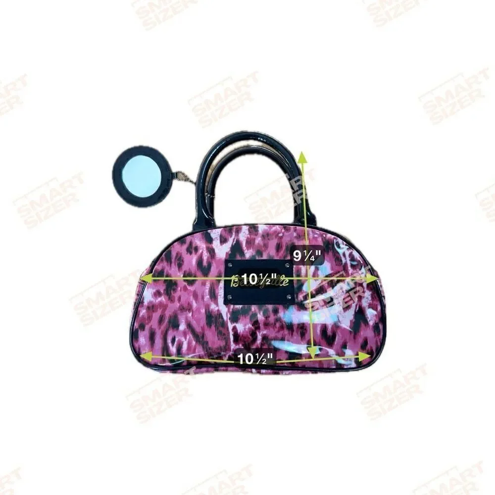 Betsey Johnson Vintage Y2K Betseyville Hot Pink Cheetah Print Purse Set
